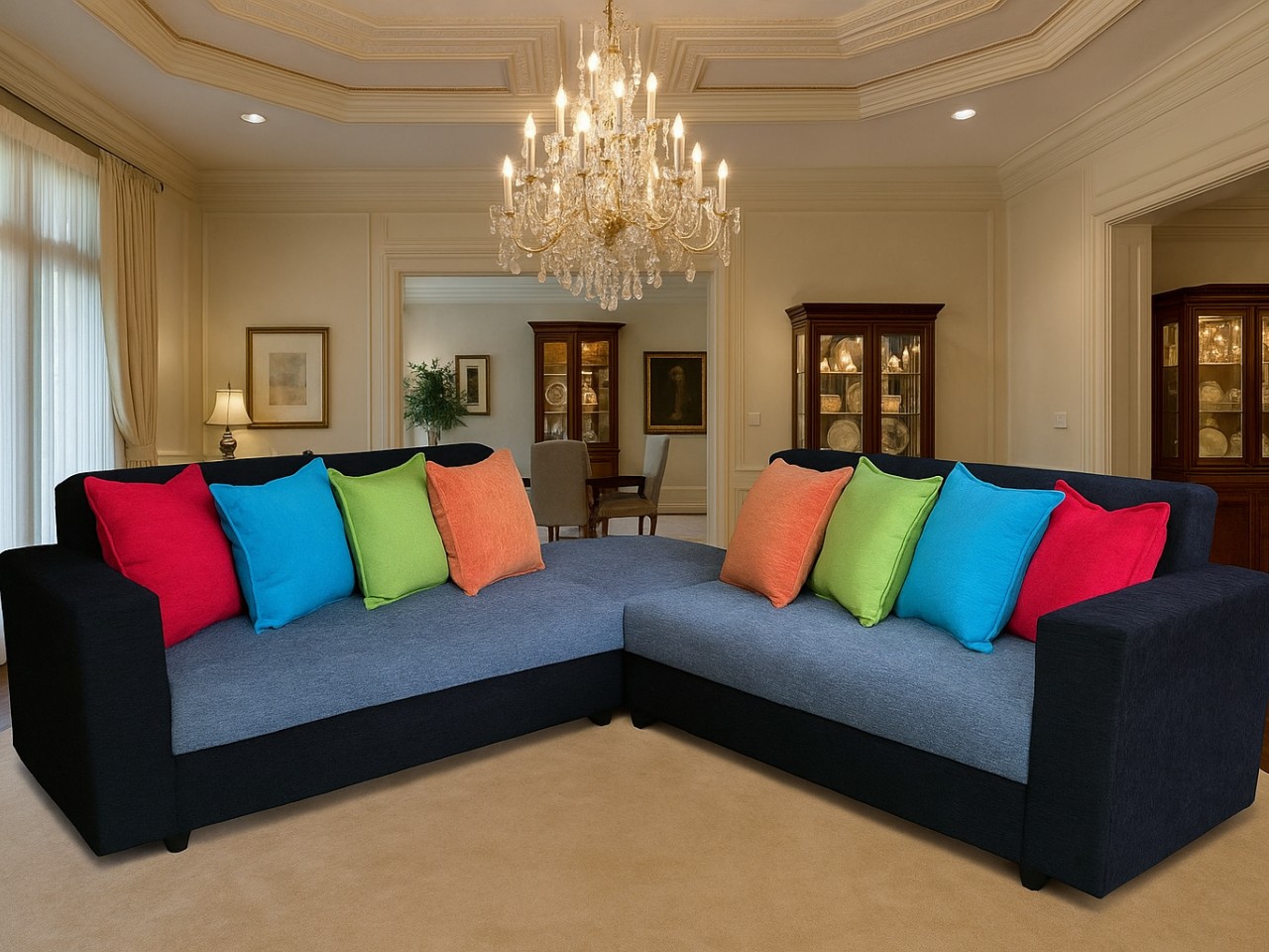 Modern L-Shape Sofa View 2