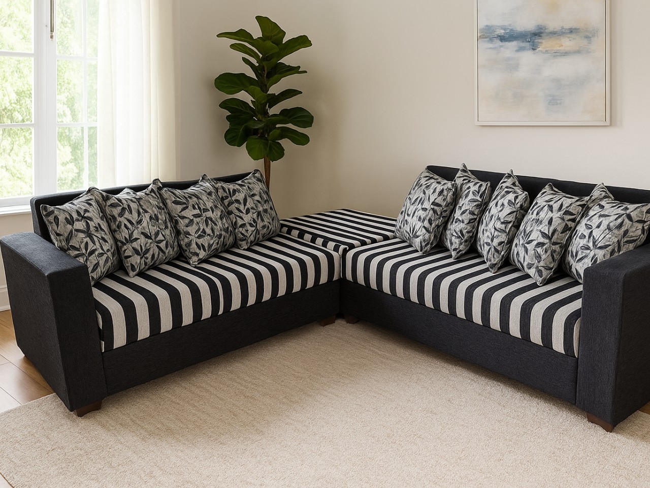 Modern L-Shape Sofa View 3